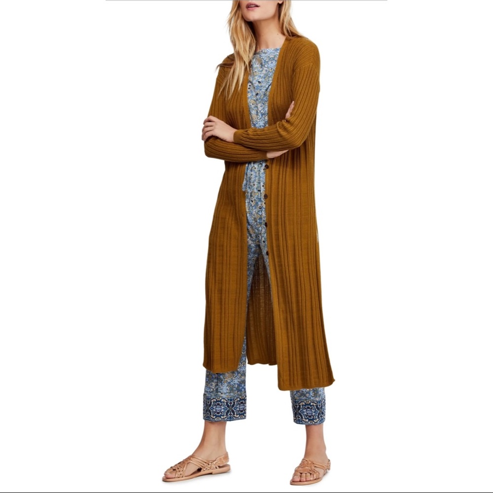 Free People Skinny Mini Duster Cardigan